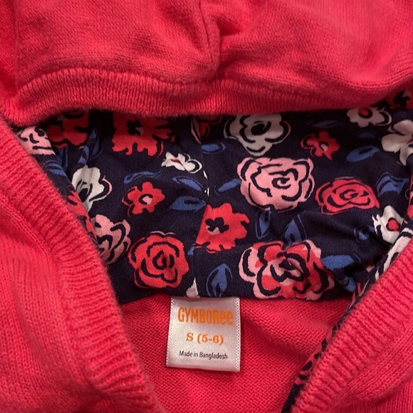 Gymboree size small 5-6 hoodie zip up good condition - Picture 2 of 3